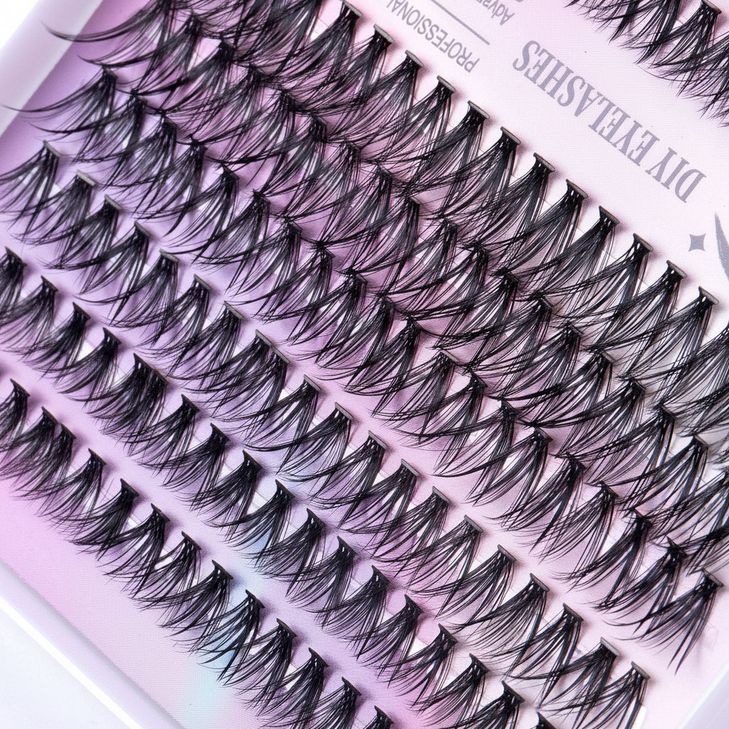 12 Rows Of 30D Plus 40D Clusters Of 240 Segmented Lashes Set